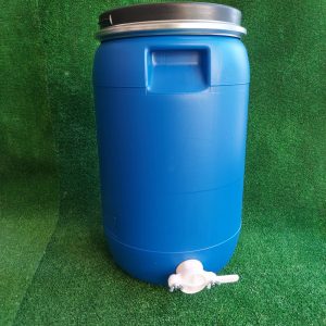 Bidão plástico azul 30l com torneira