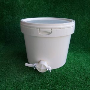 Balde mel 10l com tampa com torneira