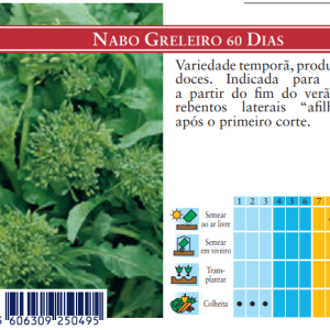 Semente Nabo greleiro 60 dias