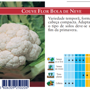 Semente Couve flor bola neve